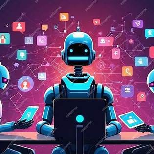 Digital deception at work—bots and trolls amplifying false narratives.